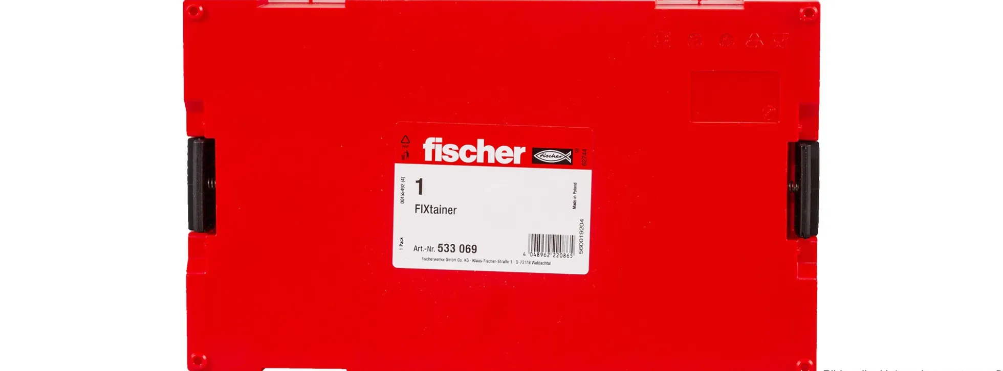 fischer 533069 FixTainer leer | Sortierbox für Kleinteile | Stapelbar mit Klicksystem