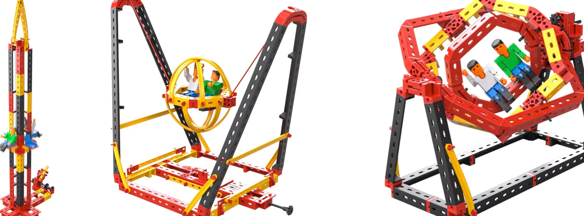 fischertechnik 569019 ADVANCED Crazy Rides | 364 Teile | 4 Modelle | Ab 8 Jahren