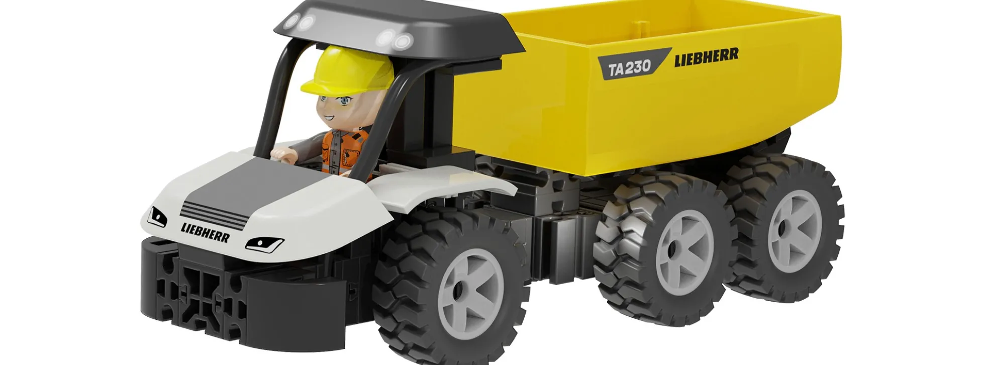 fischertechnik 579432 Double Pack Liebherr Baufahrzeuge | 220 Teile | 2 Modelle | Ab 7 Jahren