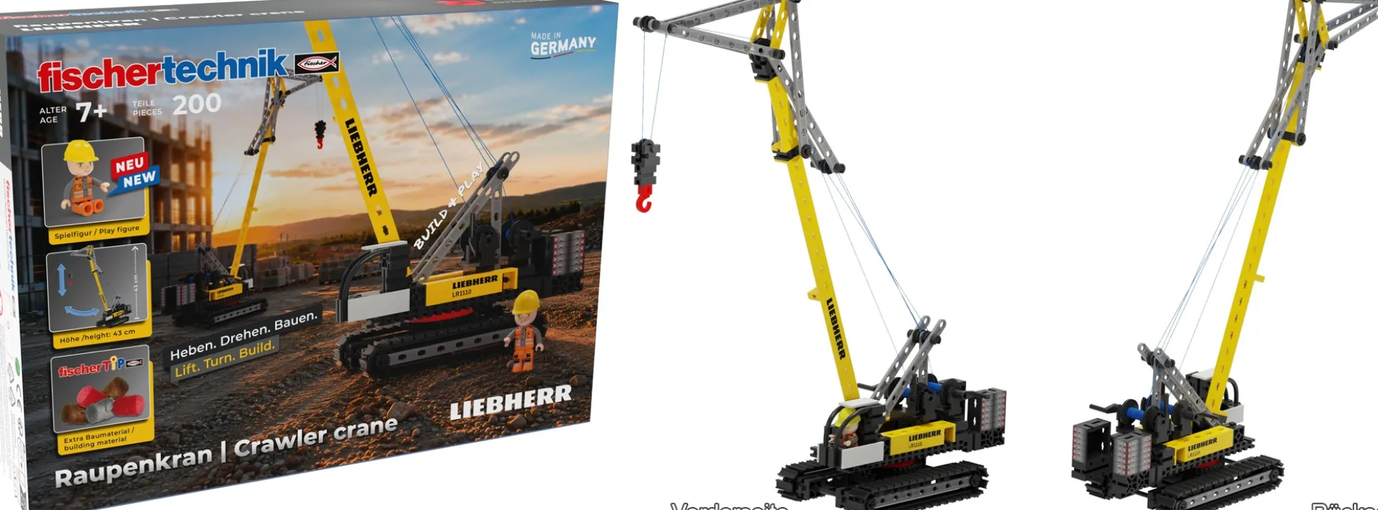 fischertechnik 579431 Liebherr Raupenkran | 200 Teile | Ab 7 Jahren