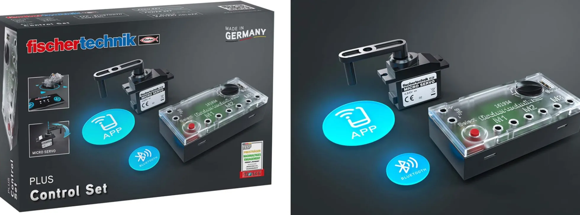 fischertechnik 563931 PLUS Control Set | für Smarthphone / Tablet | 10 m Reichweite