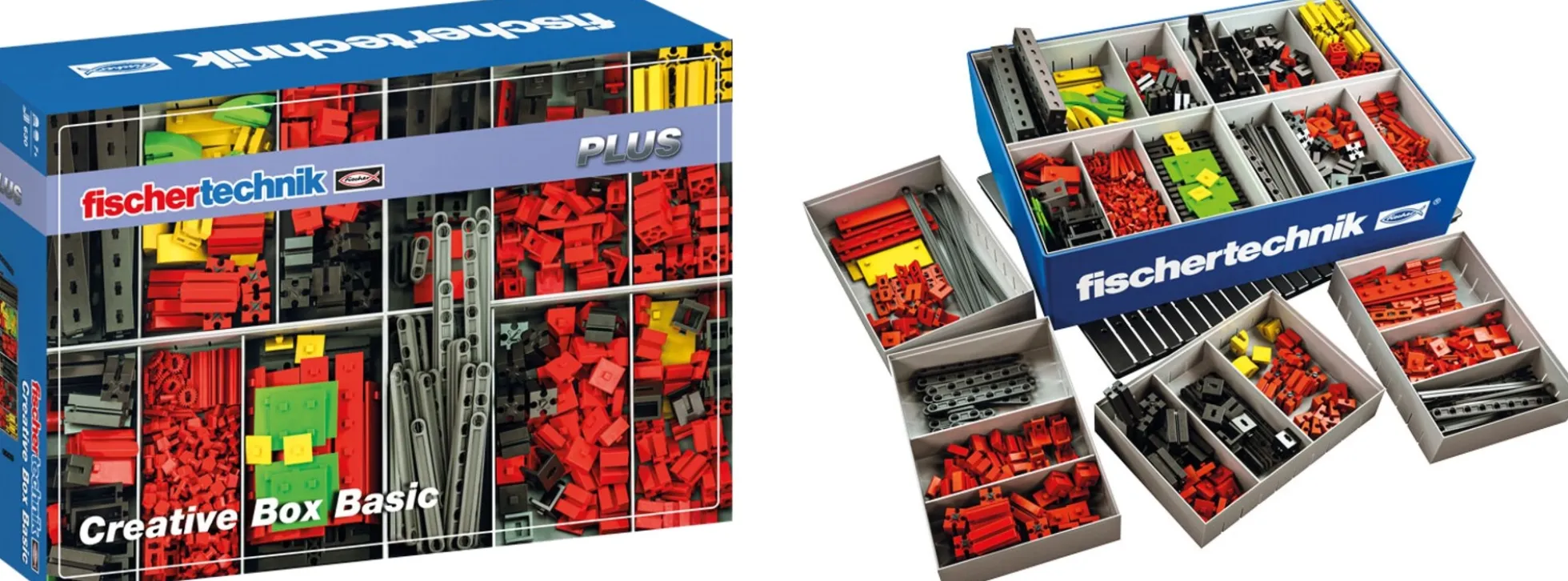 fischertechnik 554195 PLUS Creative Box Basic - Bauteileset | 630 Teile