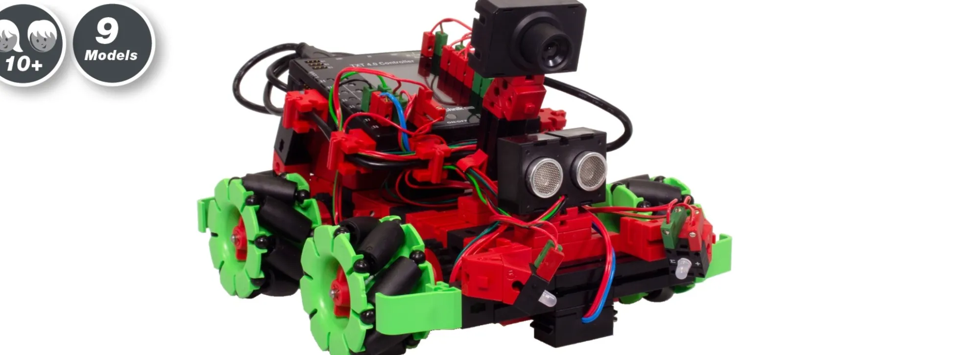 fischertechnik 559895 ROBOTICS Hightech | 580 Teile | 9 Modelle