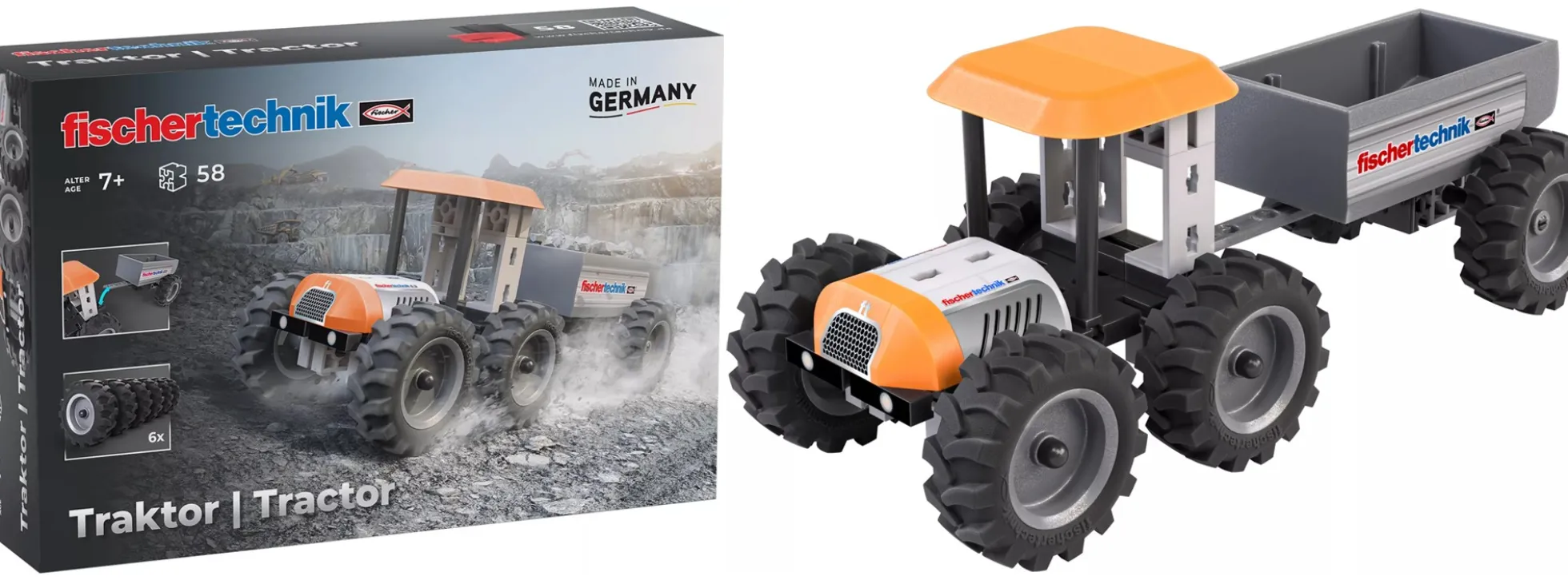 fischertechnik 576107 TECHNIK Traktor | 58 Teile | Ab 7 Jahren