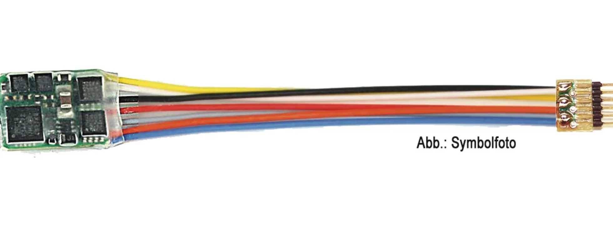 FLEISCHMANN 685404 DCC-Decoder 6-pol. mit Stecker | NEM 651 | Spur H0e, TT, N