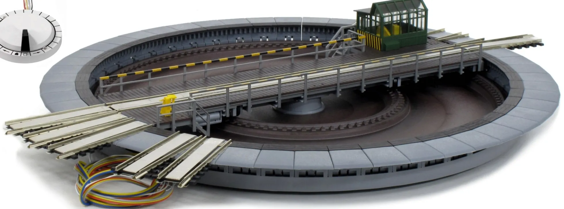 FLEISCHMANN 665201 Drehscheibe mit elektrischem Antrieb | für AC System märklin | Spur H0