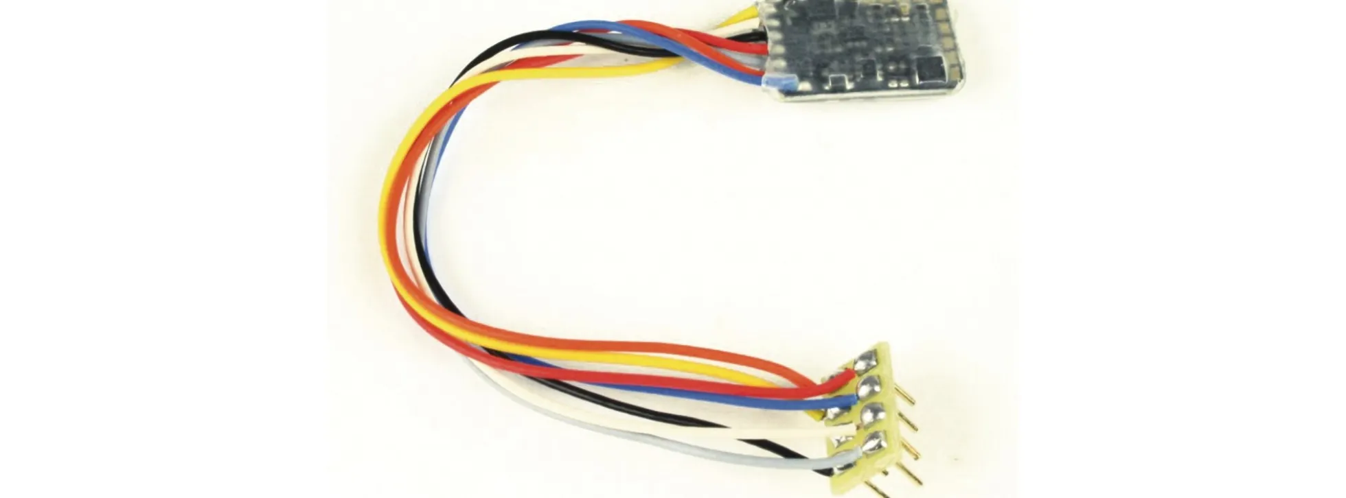 FLEISCHMANN 686201 Rückmeldefähiger Decoder mit Litzen | NEM 652 | Spur N/TT