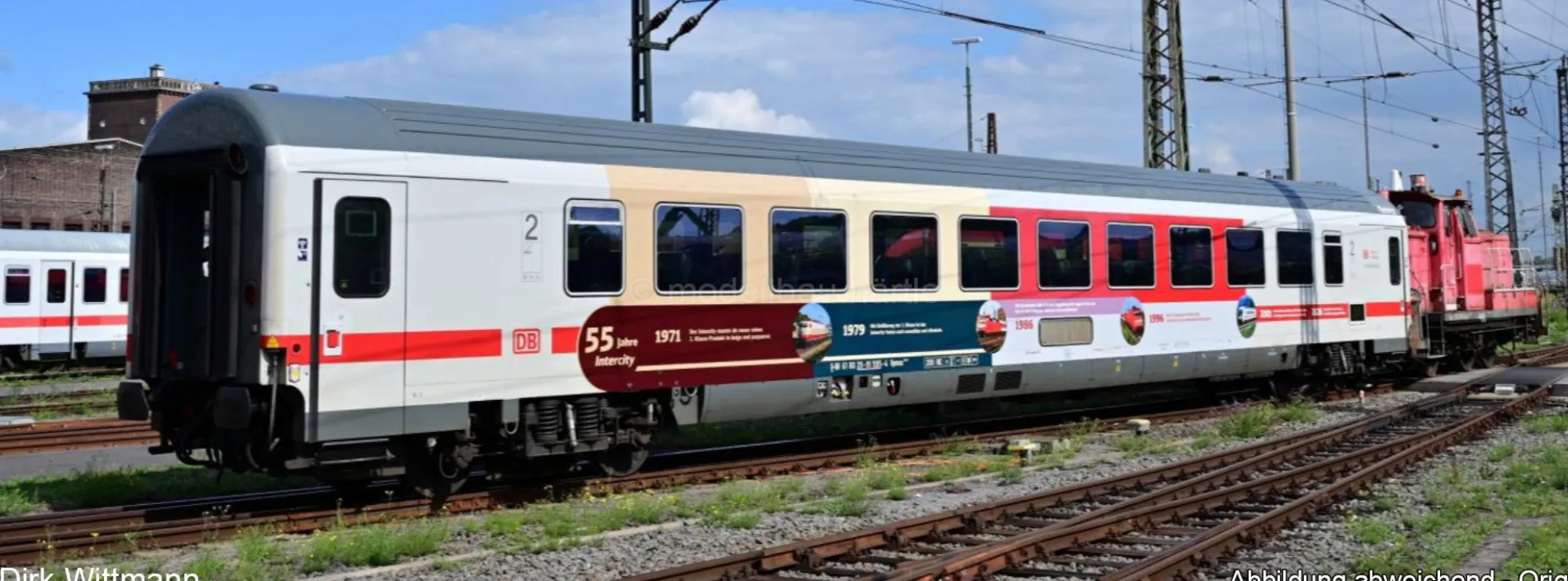 FLEISCHMANN 6260137 Schnellzugwagen Bpmmz 2. Kl. - 55 Jahre InterCity - DB AG | Spur N