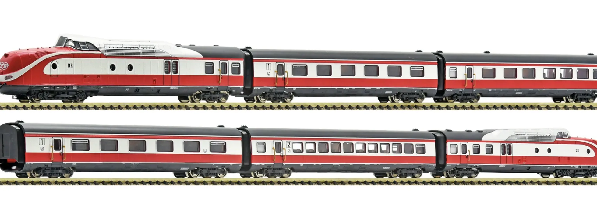 FLEISCHMANN 7770010 6-tlg. Set Dieseltriebzug VT 601 Max Liebermann DR | DCC Sound | Spur N
