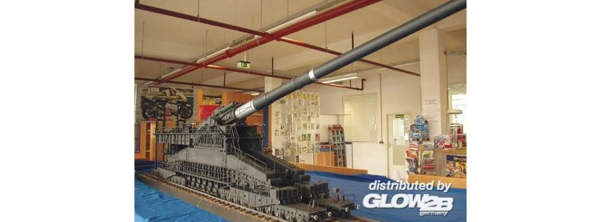 Glow2B 8109999 Eisenbahngeschütz Dora 80cm (E) | Militär Bausatz 1:35