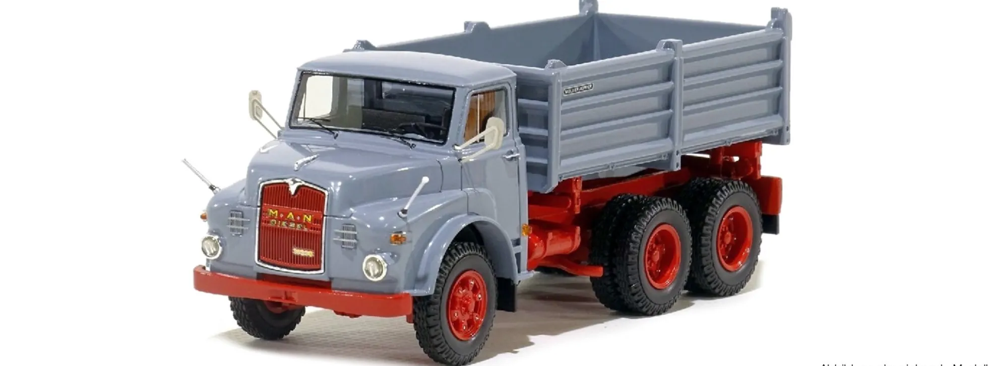GMTS 8705100 MAN 19.230 Dreiseitenkipper 6x6, grau/rot | LKW-Modell 1/87