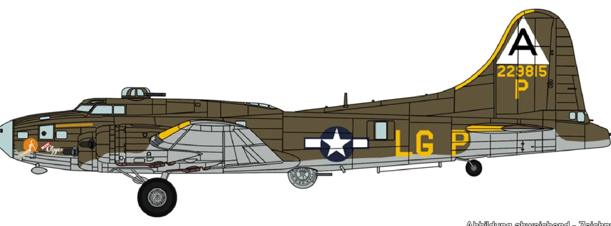 HASEGAWA 02462 B-17F Flying Fortress Miami Clipper | Flugzeug Bausatz 1:72