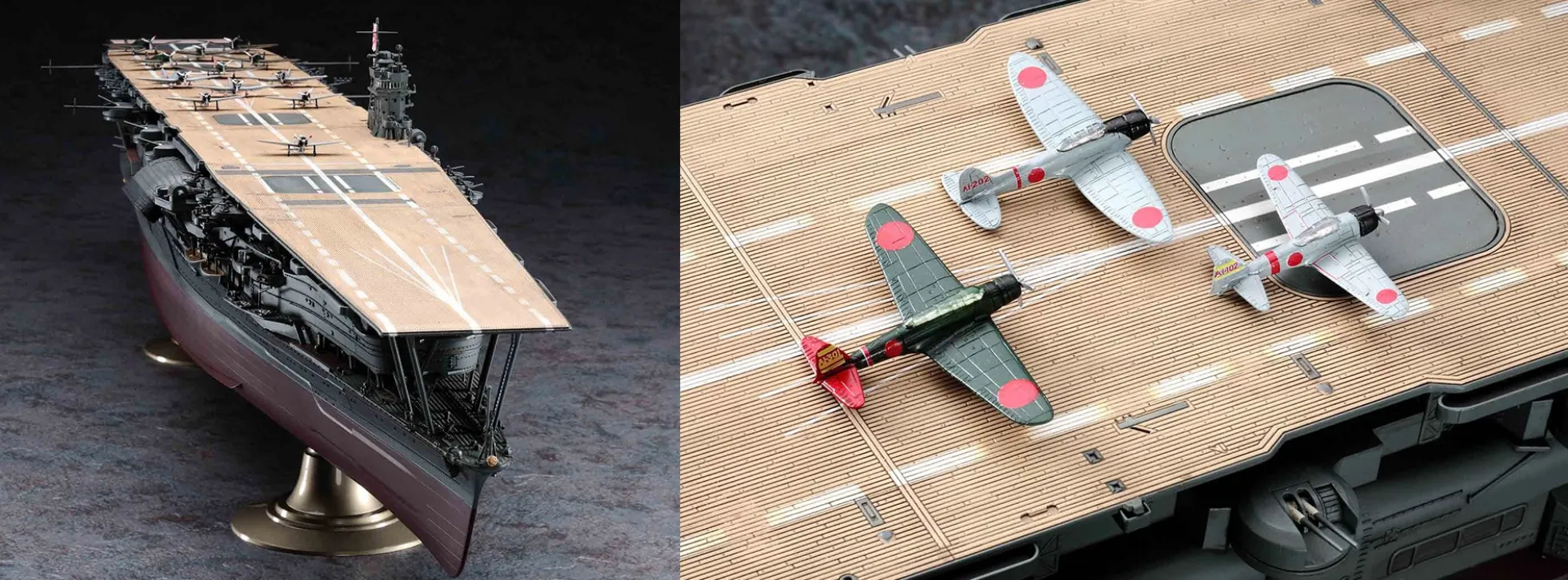 HASEGAWA 40124 Flugzeugträger Akagi - Angriff auf Pearl Habour | Schiff Bausatz 1:350