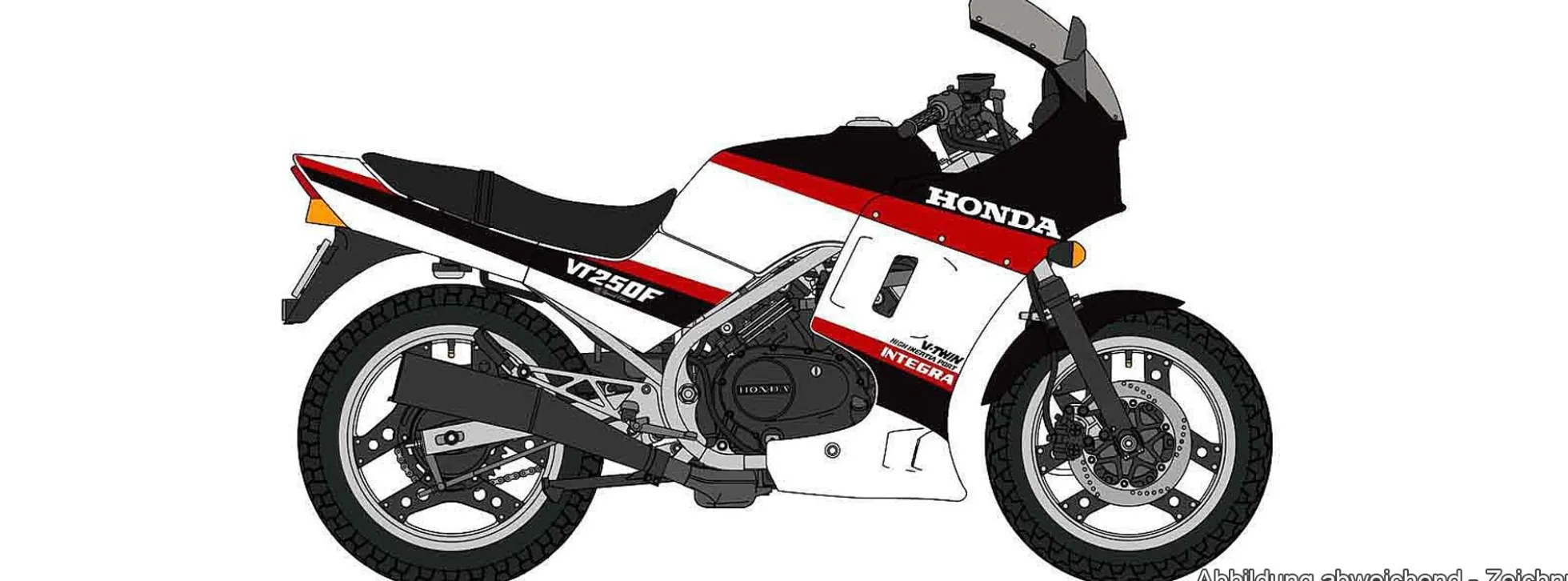 HASEGAWA 21765 Honda VT250F Integra 1985 Wing Special Edt. | Motorrad Bausatz 1:12