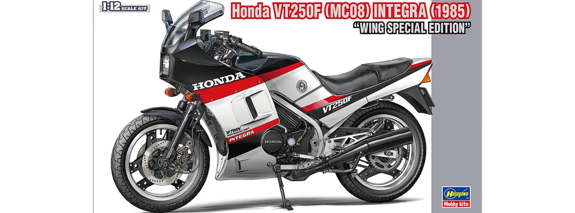 HASEGAWA 21765 Honda VT250F Integra 1985 Wing Special Edt. | Motorrad Bausatz 1:12