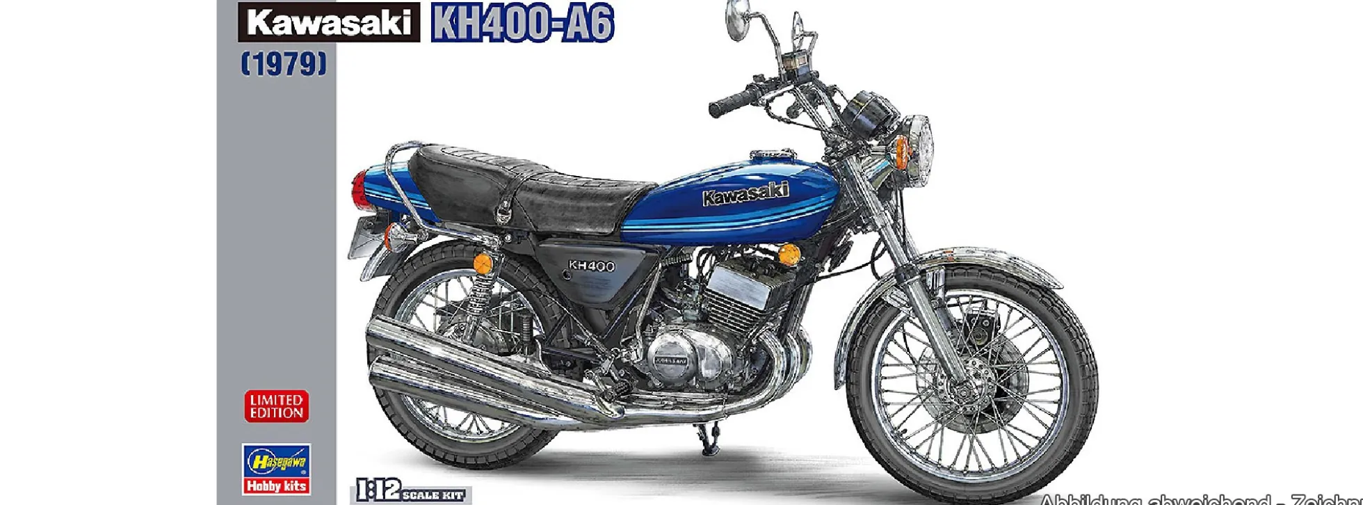 HASEGAWA 21772 Kawasaki KH400-A6 | Motorrad Bausatz 1:12