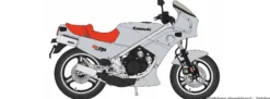 HASEGAWA 21747 Kawasaki KR250 Silberfarben | Motorrad Bausatz 1:12