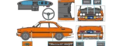 HASEGAWA SP649 Isuzu Bellett 1600GTR frühes Modell 1969 | Auto Bausatz 1:24