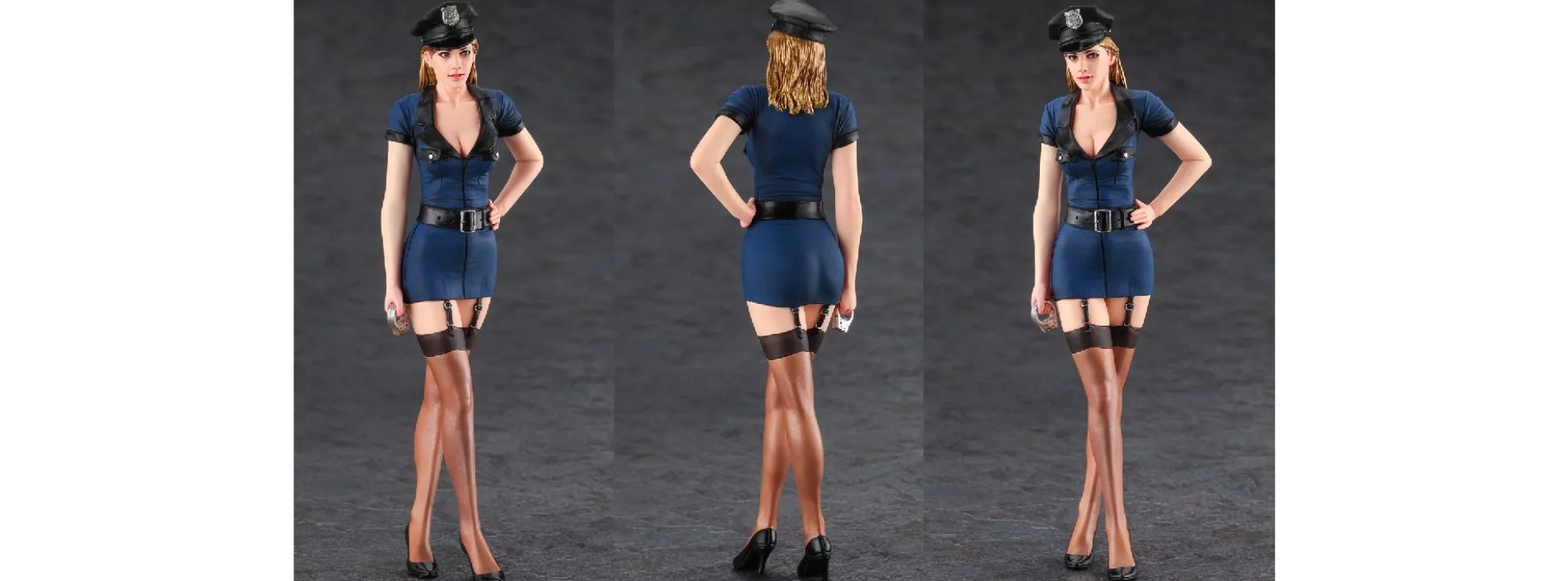 HASEGAWA SP527 Real Figure Collection No. 19 Amerikanische Polizei | Figuren Bausatz 1:12