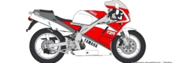 HASEGAWA 21776 Yamaha Tzr250 3Ma 1990 | Motorrad Bausatz 1:12