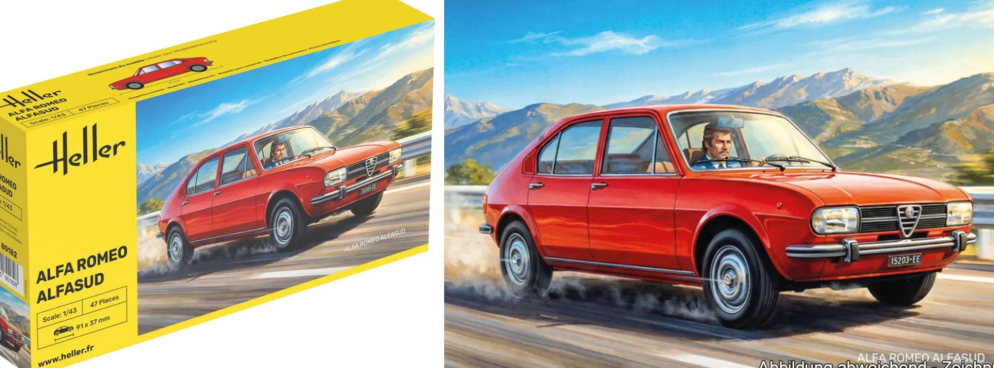Heller 80182 Alfa Romeo Alfasud | Auto Bausatz 1:43