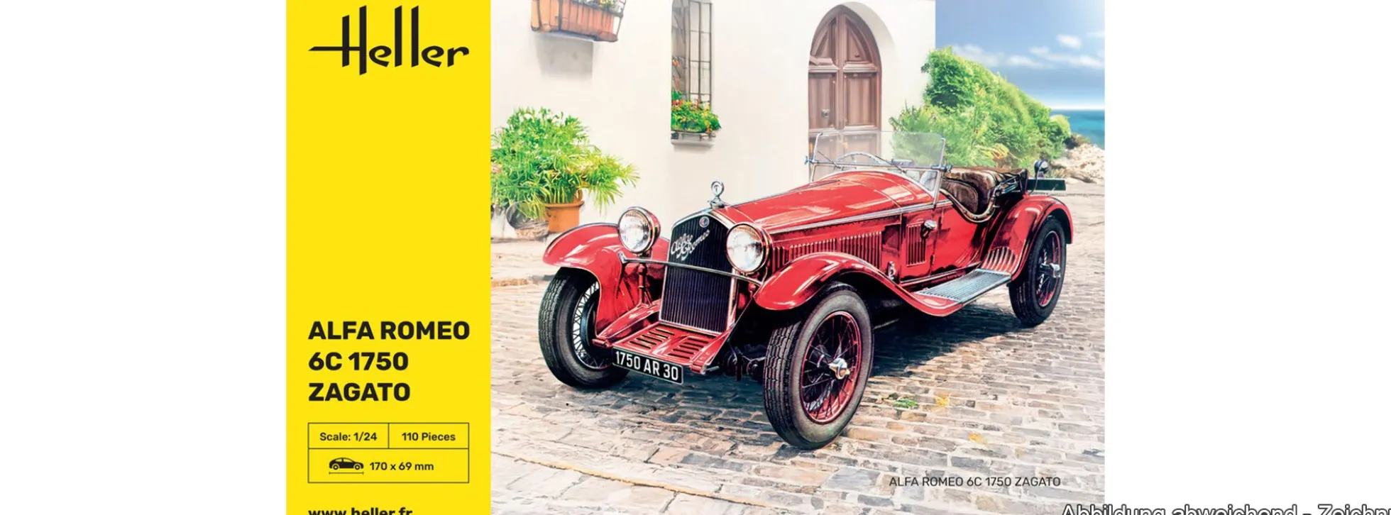 Heller 80715 Alfa Romeo 6C 1750 Zagato | Auto Bausatz 1:24