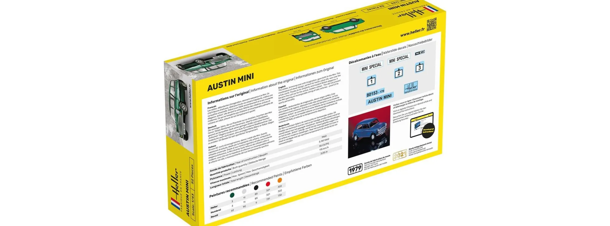 Heller 80153 Austin Mini | Auto Bausatz 1:43