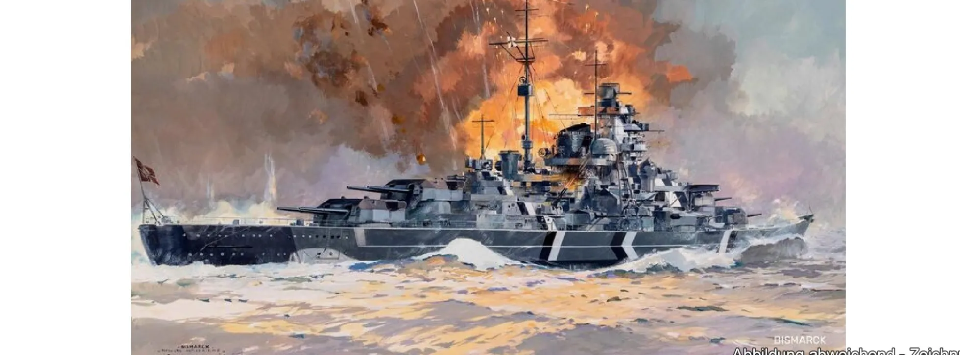 Heller 85078 Bismarck und Tirpitz Twinset | Schiffbausatz 1:400