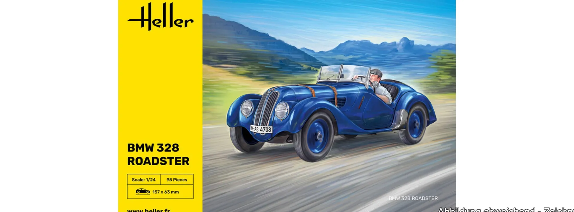 Heller 80701 BMW 328 Roadster | Auto Bausatz 1:24