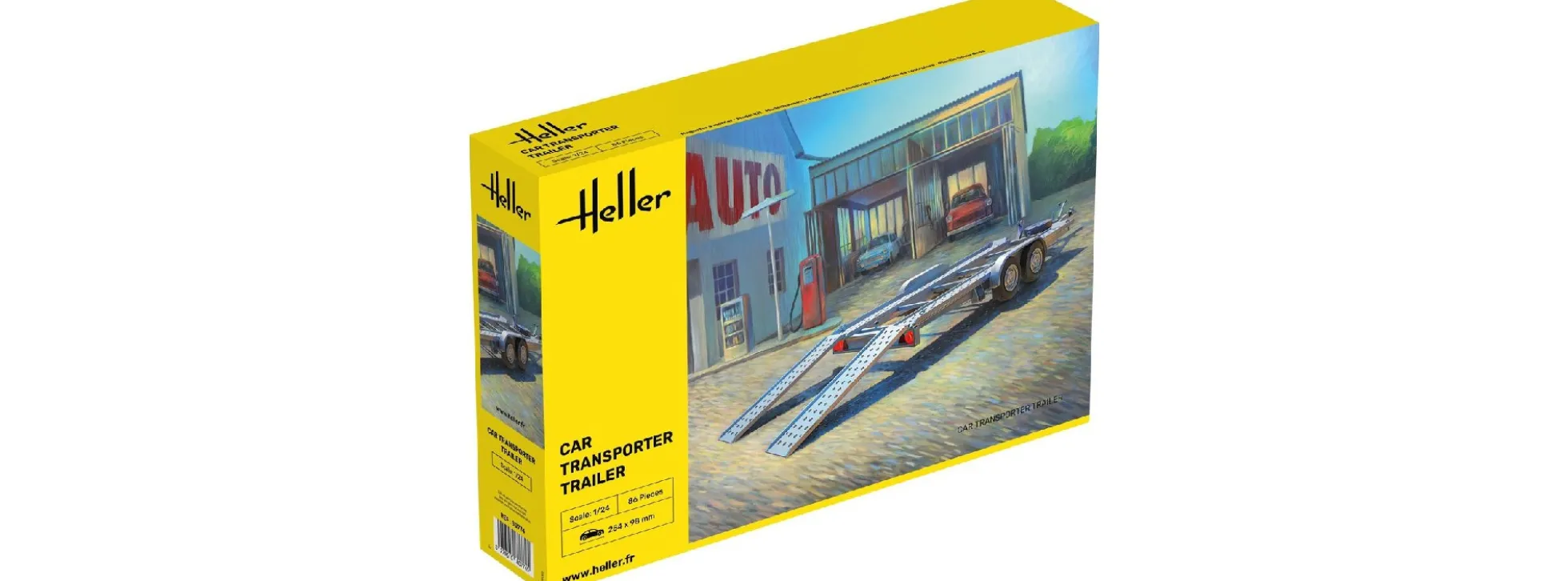 Heller 80774 Car Transporter Trailer | Anhänger Bausatz 1:24
