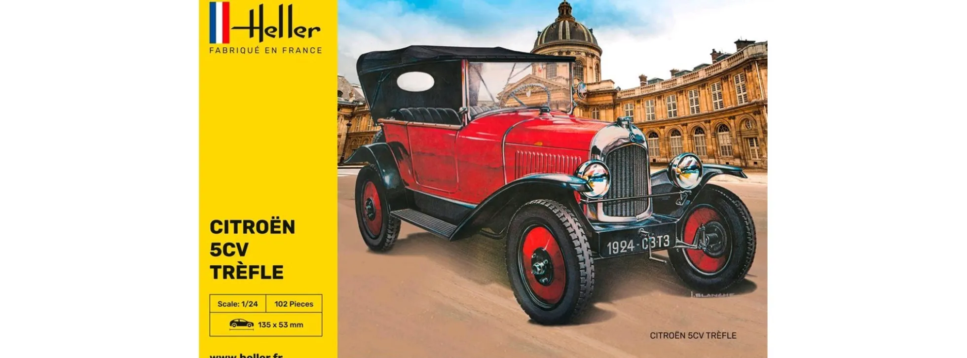 Heller 80702 Citroen 5 CV Trefle | Auto Bausatz 1:24