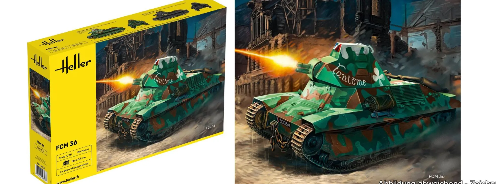 Heller 30322 FCM36 | Panzer Modellbausatz 1:35