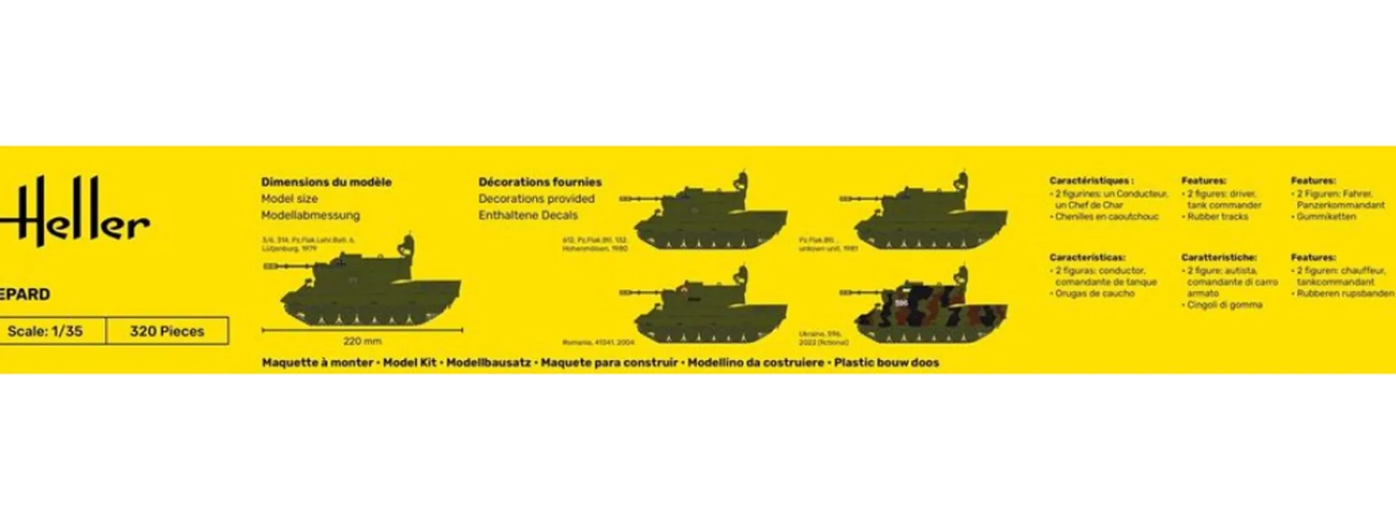 Heller 81127 FlakPz Gepard | Militär Bausatz 1:35