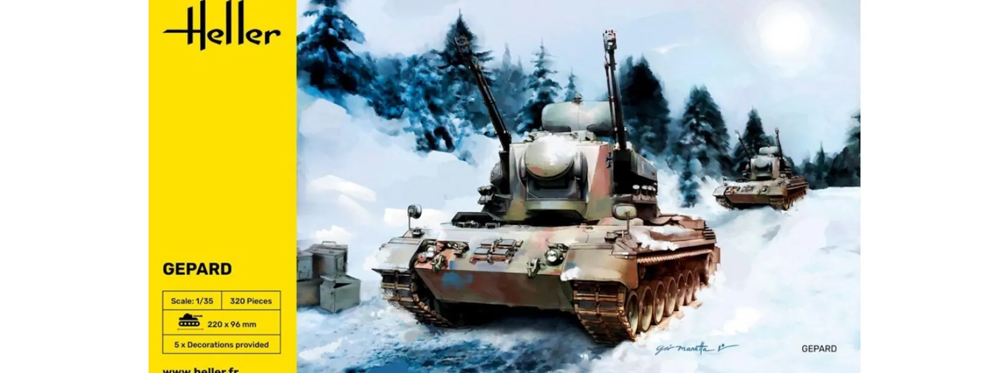 Heller 81127 FlakPz Gepard | Militär Bausatz 1:35