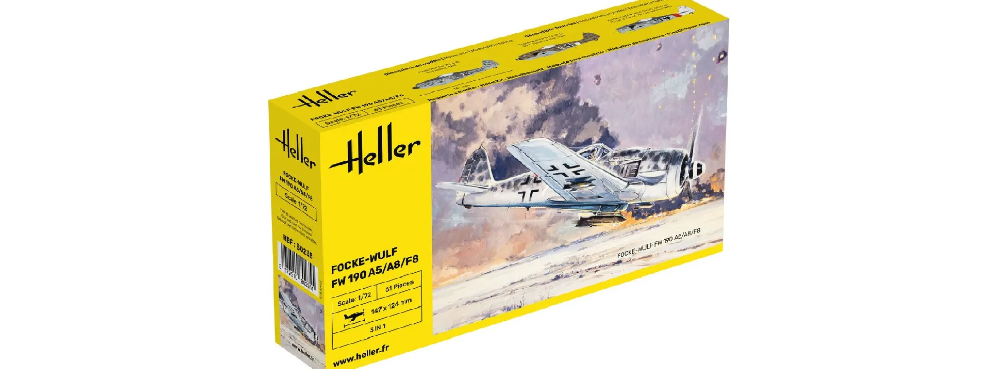 Heller 80235 Focke-Wulf 190 A5/A8/F8 | Flugzeugmodell Bausatz 1:72