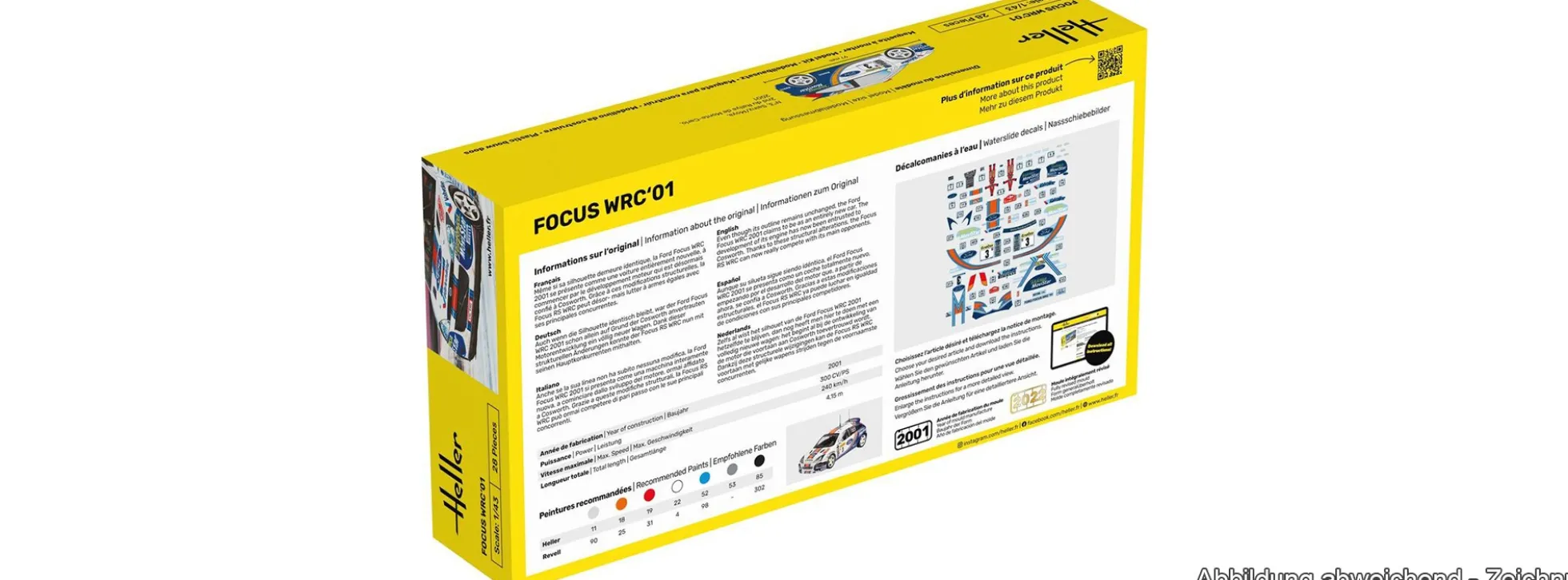 Heller 80196 Ford Focus WRC 01 | Auto Bausatz 1:43