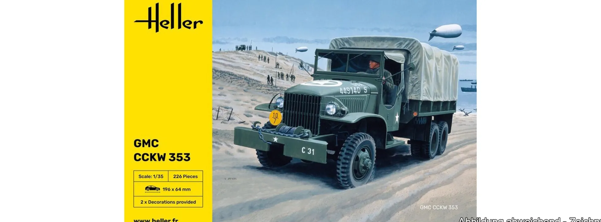 Heller 81121 GMC CCKW 353 US-Truck | LKW Bausatz 1:35