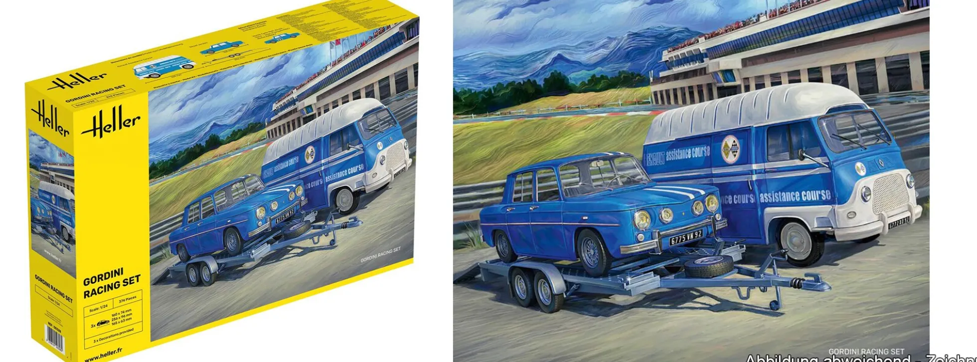 Heller 50328 Gordini Racing Set | Auto Bausatz 1:24