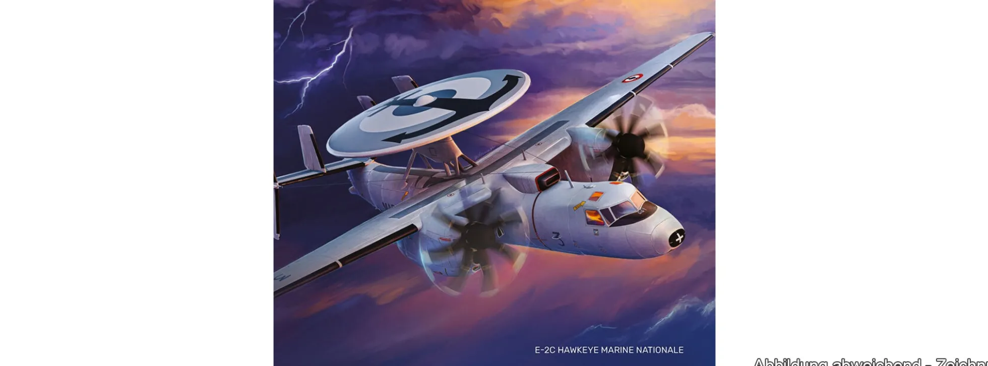 Heller 82302 Grumman E-2C Hawkeye Marine Nationale | Flugzeug Bausatz 1:72