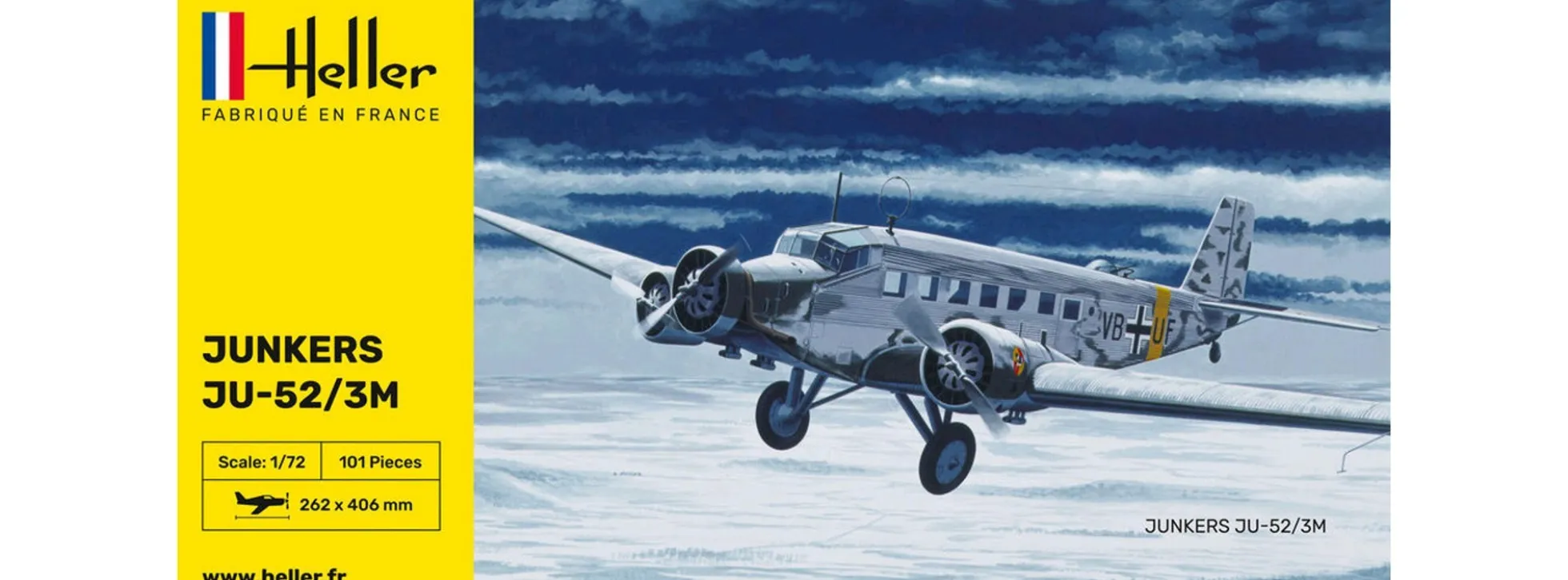 Heller 80380 Junkers Ju-52/3M | Flugzeug Bausatz 1:72