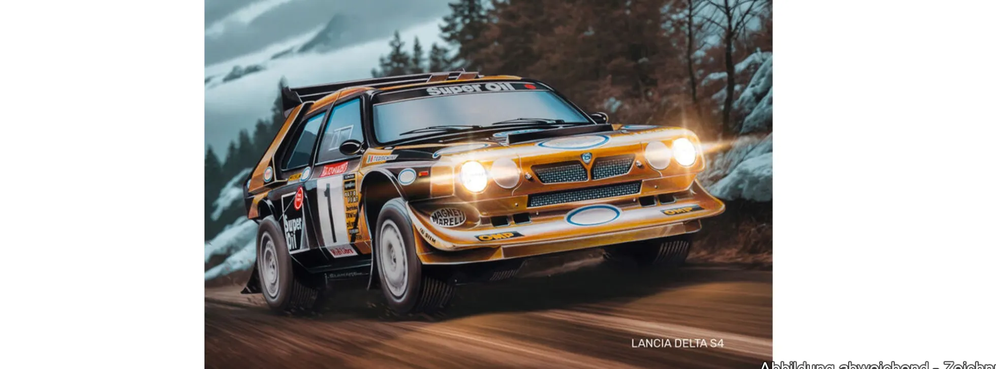 Heller 56177 Lancia Delta S4 | Starter-Kit | Auto Bausatz 1:43