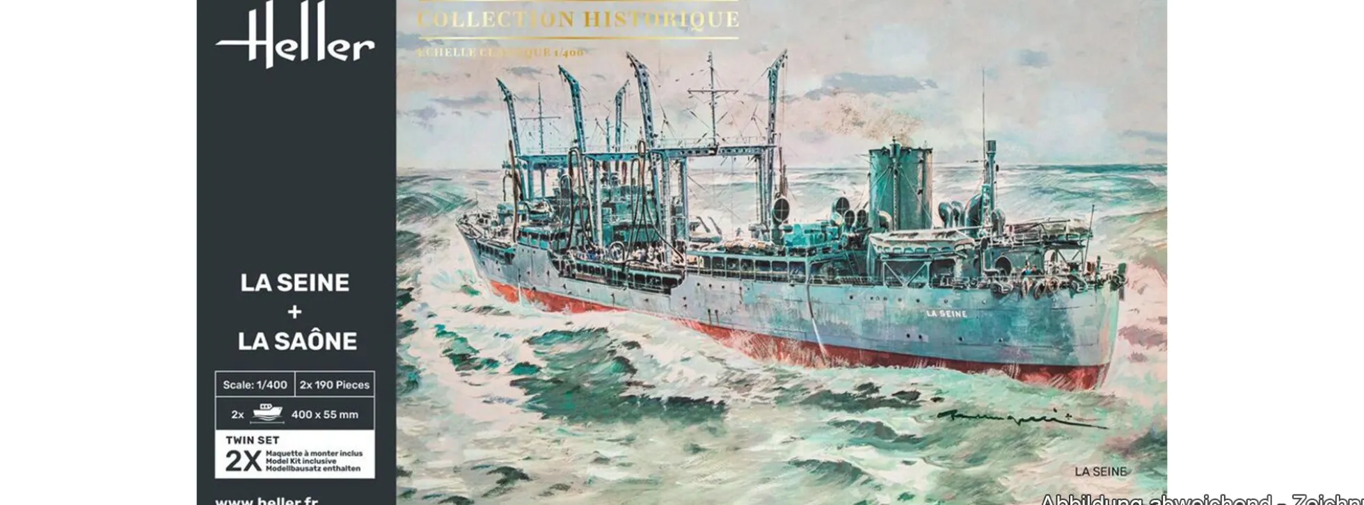 Heller 85050 La Seine + La Saone TwinSet | Schiff Bausatz 1:400