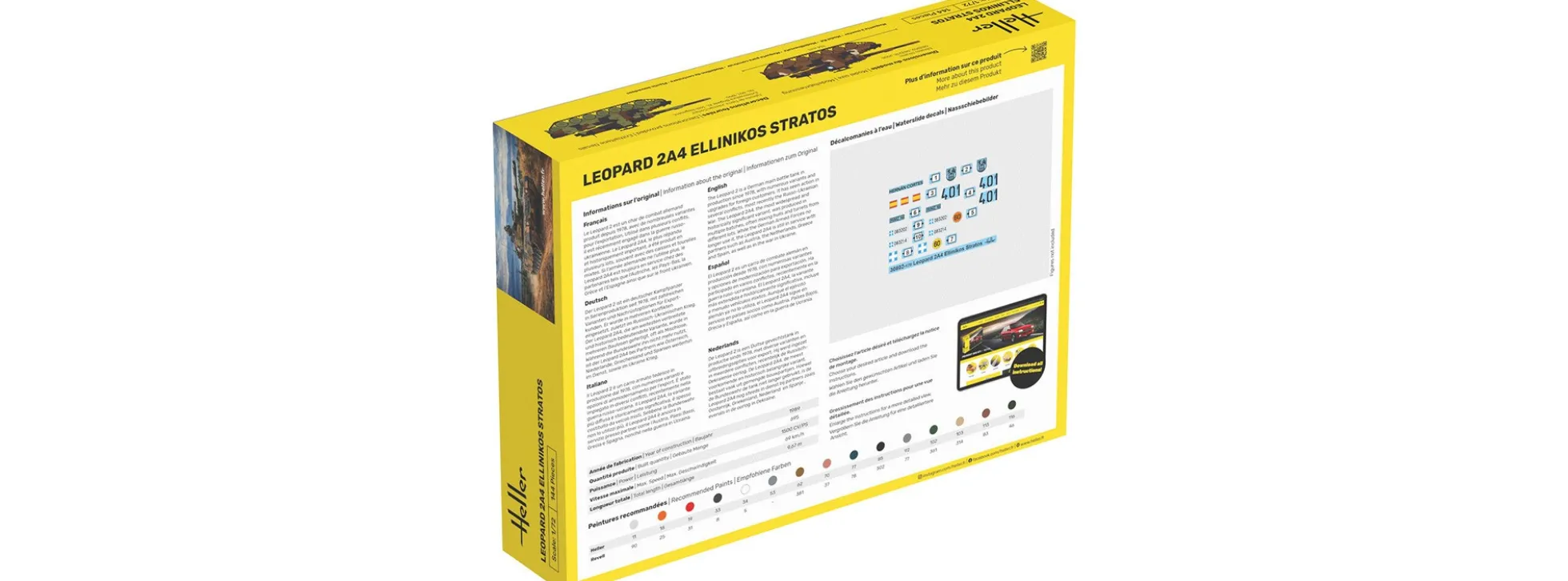 Heller 35802 Leopard 2A4 - Ellinikos Stratos | Starter-Kit | Militär Bausatz 1:72