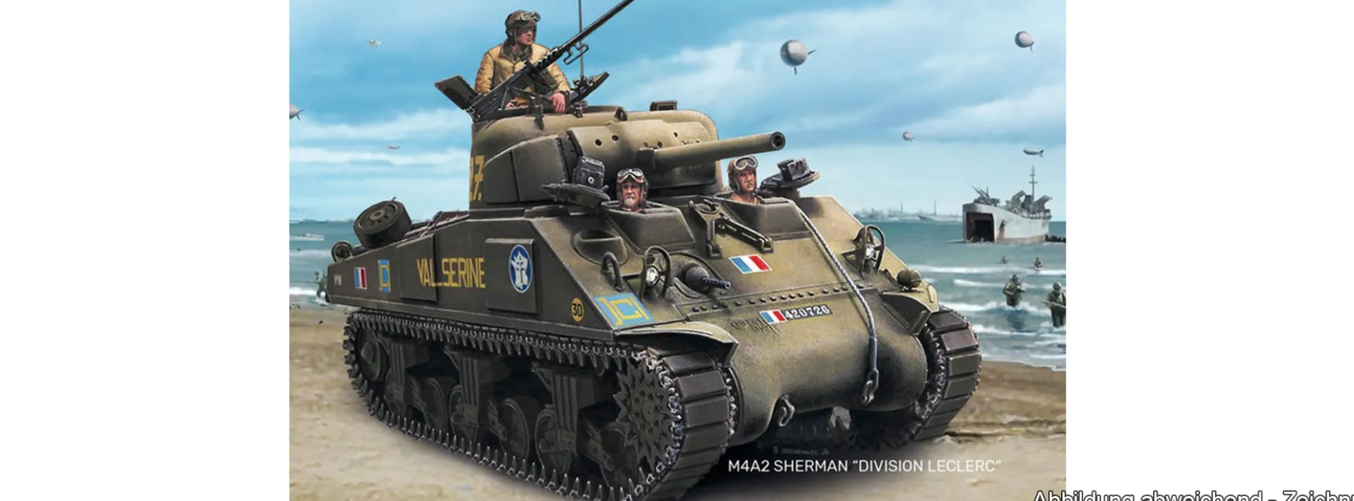 Heller 79894 M4A2 Sherman Division Leclerc | Militär Bausatz 1:72