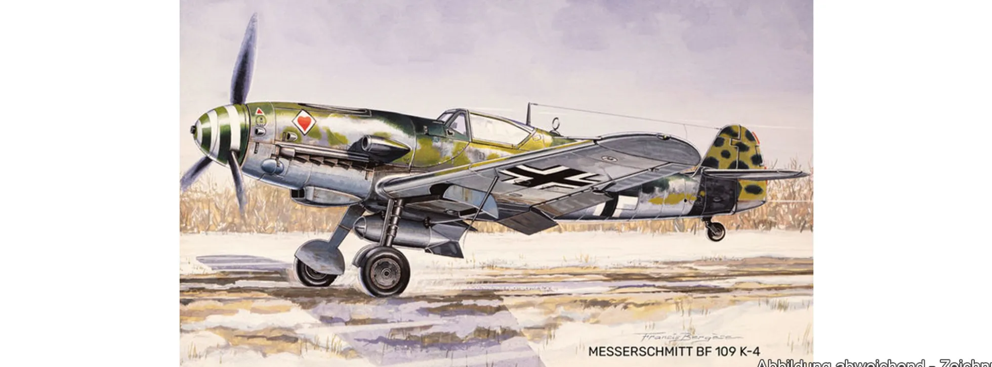 Heller 56229 Messerschmitt Bf 109 K-4 | Starter-Kit | Flugzeug Bausatz 1:72