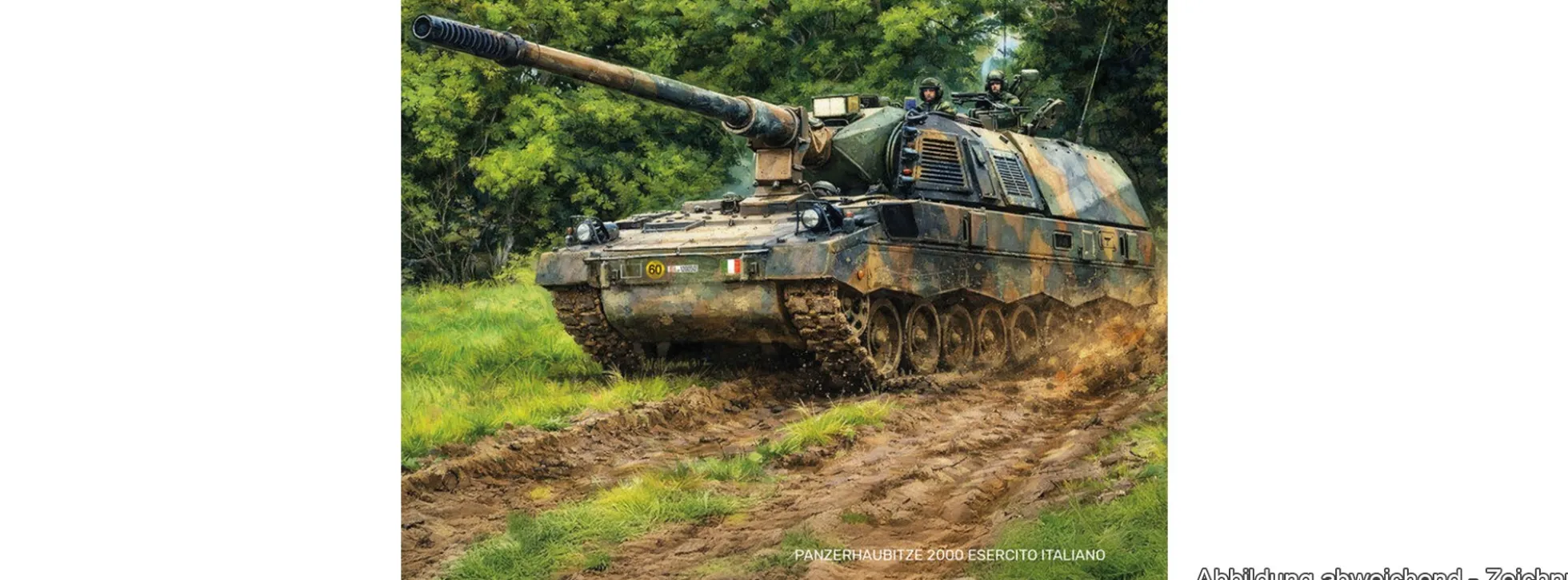 Heller 35805 Panzerhaubitze 2000 - Esercito Italiano | Starter-Kit | Militär Bausatz 1:72