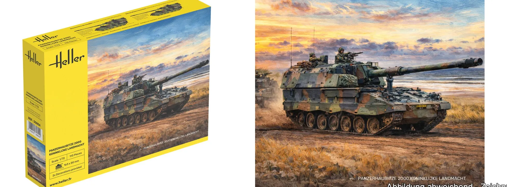 Heller 30804 Panzerhaubitze 2000 - Koninklijke Landmacht | Militär Bausatz 1:72
