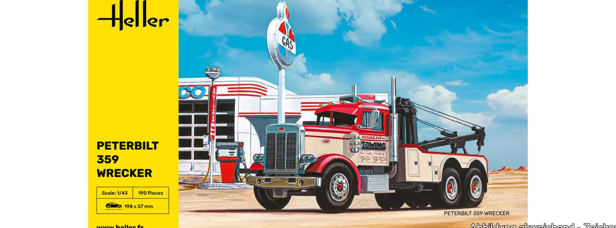Heller 80794 Peterbilt 359 Wrecker | LKW Bausatz 1:43