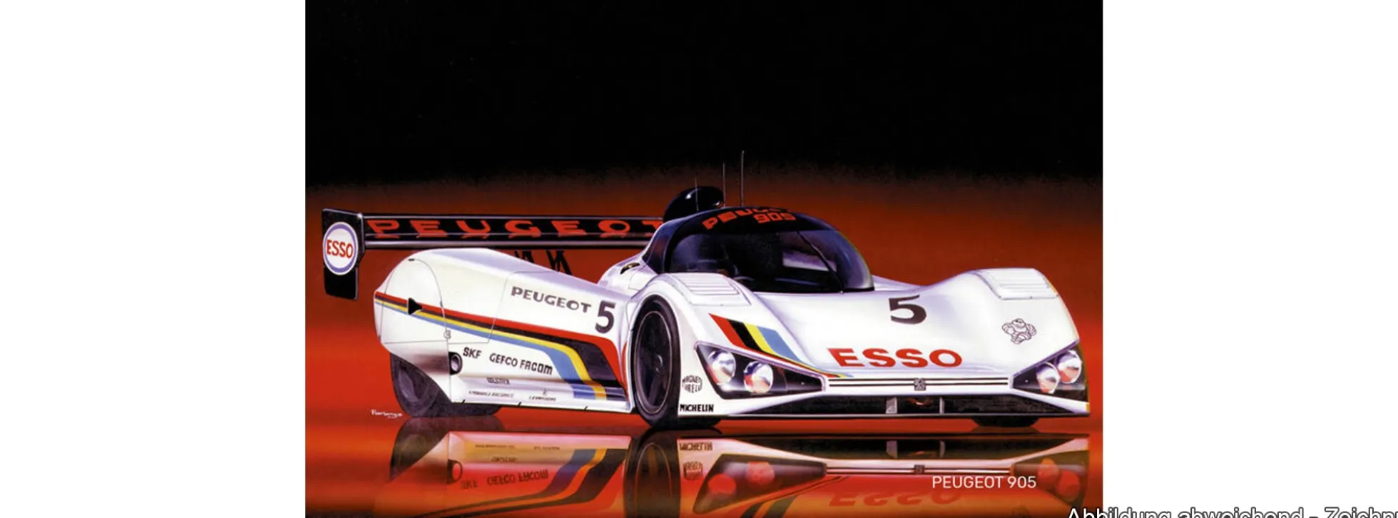 Heller 56110 Peugeot 905 Starter-Kit | Auto Bausatz 1:43