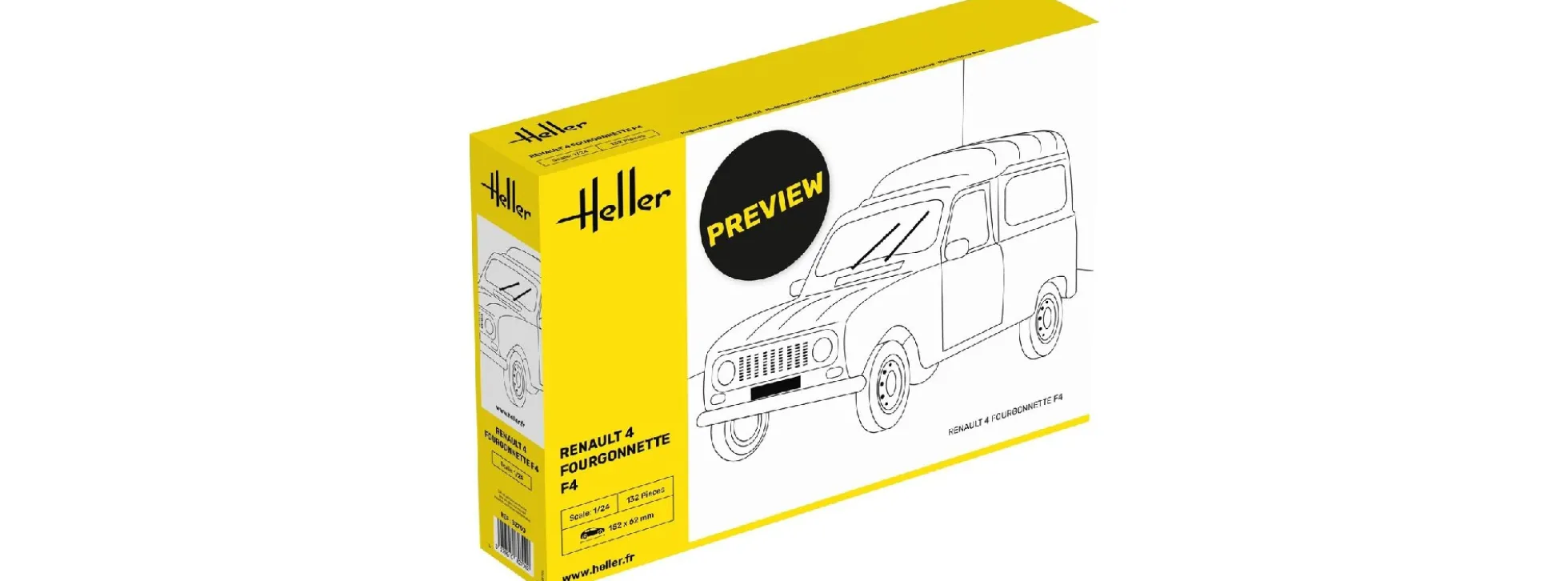 Heller 82700 Renault 4 Fourgonette F4 | PKW Bausatz 1:24